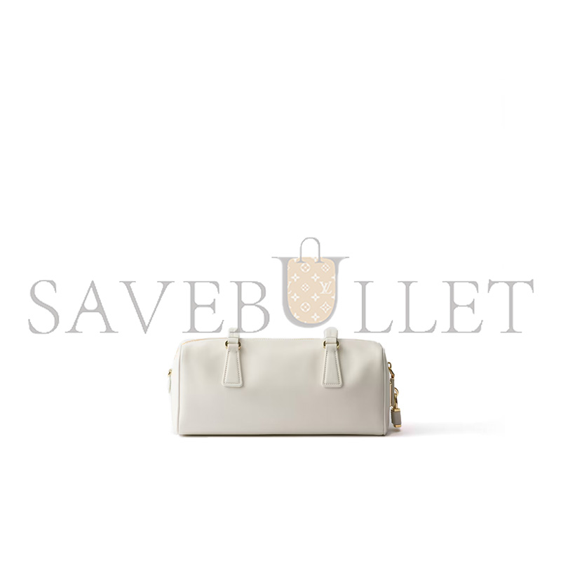 PRADA MEDIUM LEATHER TOP-HANDLE BAG WITH PADLOCK 1BB127 (29*12.5*10cm)